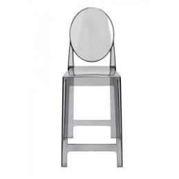 Krzesło barowe VICTORIA 65 cm dymione - poliwęglan King home - 4